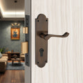 Henley Door Lever on Plate